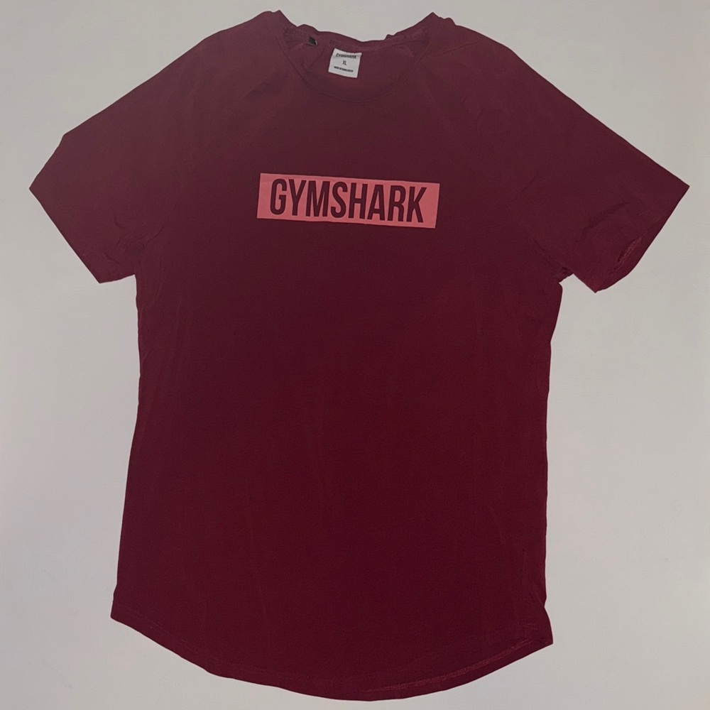 Gymshark Men's Dark Red Tee